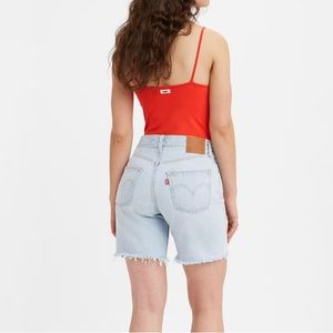NWT Levi’s 501 90’s High Waist Denim Shorts Light Wash 26